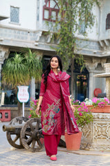 Beads meet blooms in this stunning salwar suit