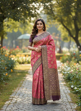 Presenting Enchanting Yet Breathable Organic Banarasi Sarees