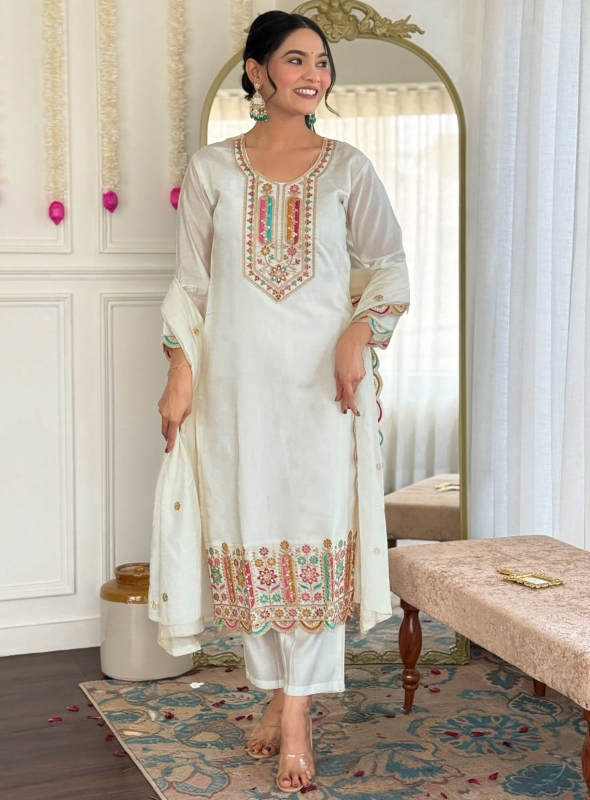 Women’s Kurta Pent Dupatta Set