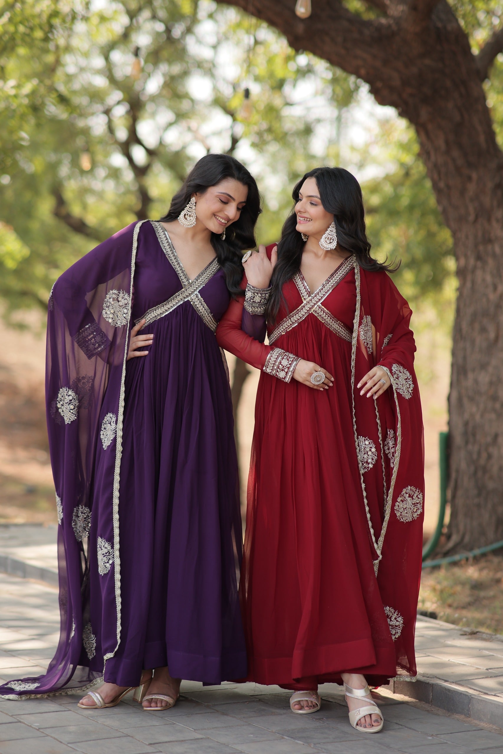 PREMIUM READYMADE ALIA CUT GOWN WITH DUPATTA SET